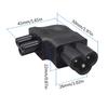 IEC320 C6 To IEC320 C5 Power Adapter Computer Power Supply Cord Plug Connector Socket for PDU Chassis Laptop UPS Socket