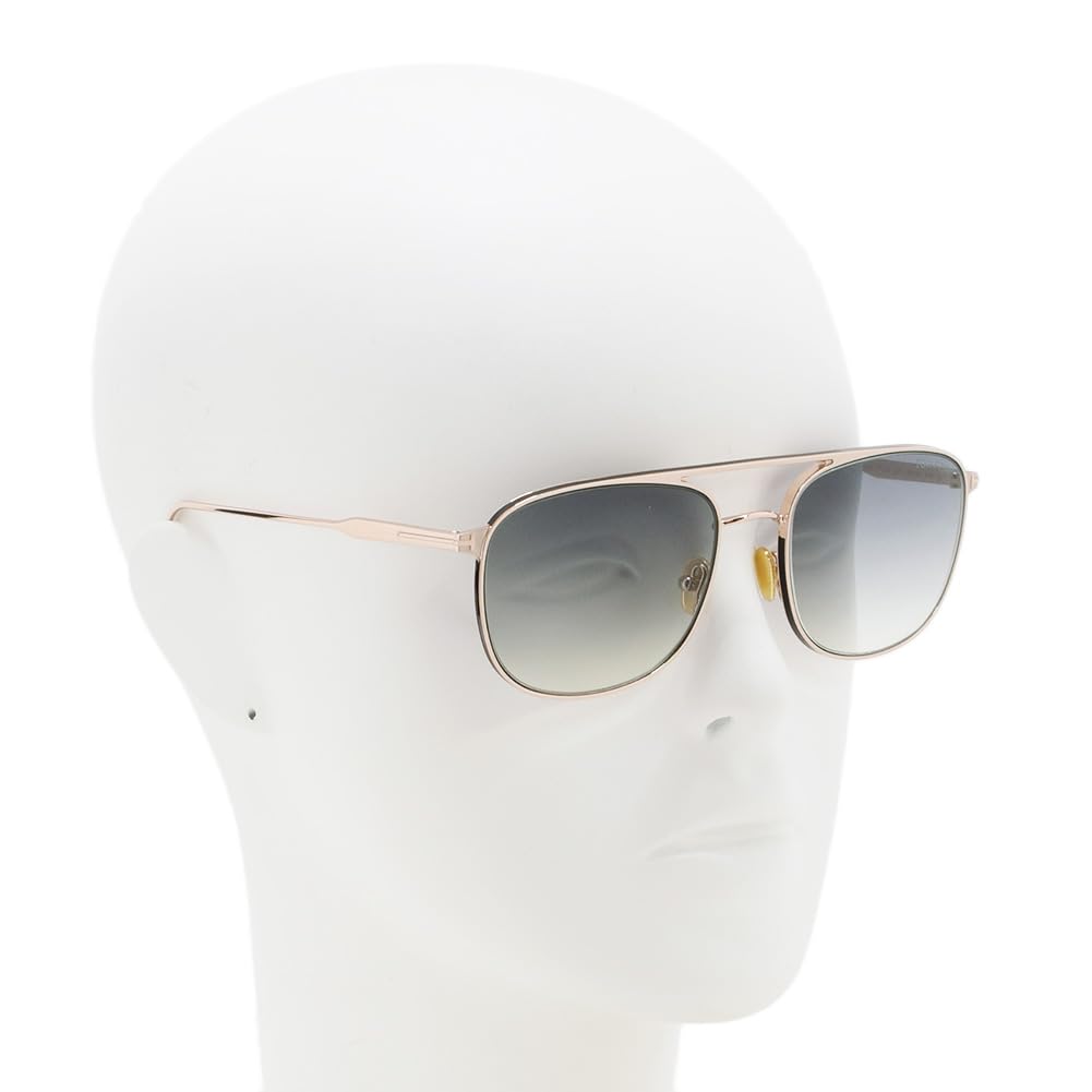 TOM FORD Sunglasses 28B 56 Rose Gold Gray Yellow Men's FT0827/S [Used]