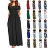 Elegantes Damen-Abendkleid mit Schnürung und V-Ausschnitt im europäischen und amerikanischen Stil