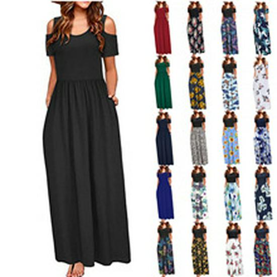 Elegantes Damen-Abendkleid mit Schnürung und V-Ausschnitt im europäischen und amerikanischen Stil