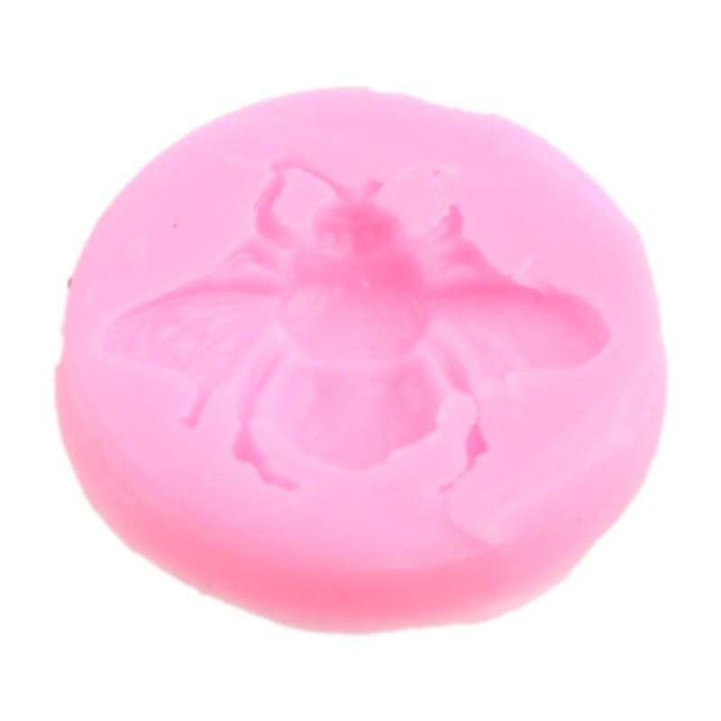 DIY Handmade Soap Making Supplies Silicone Fondant Mold Insect Bee Shape Cake Decorating Family Candle Molds Baking Gift