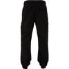 Pantalon Cargo - Urban Classics - Noir - 100% Coton - Ceinture Élastique - Poches Cargo