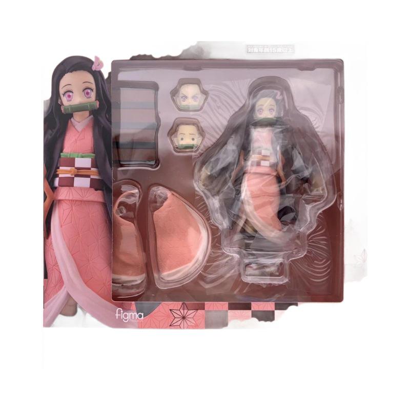 Demon Slayer Articulated Action Figures: Nezuko, Tanjiro, Zenitsu, Flame Pillar