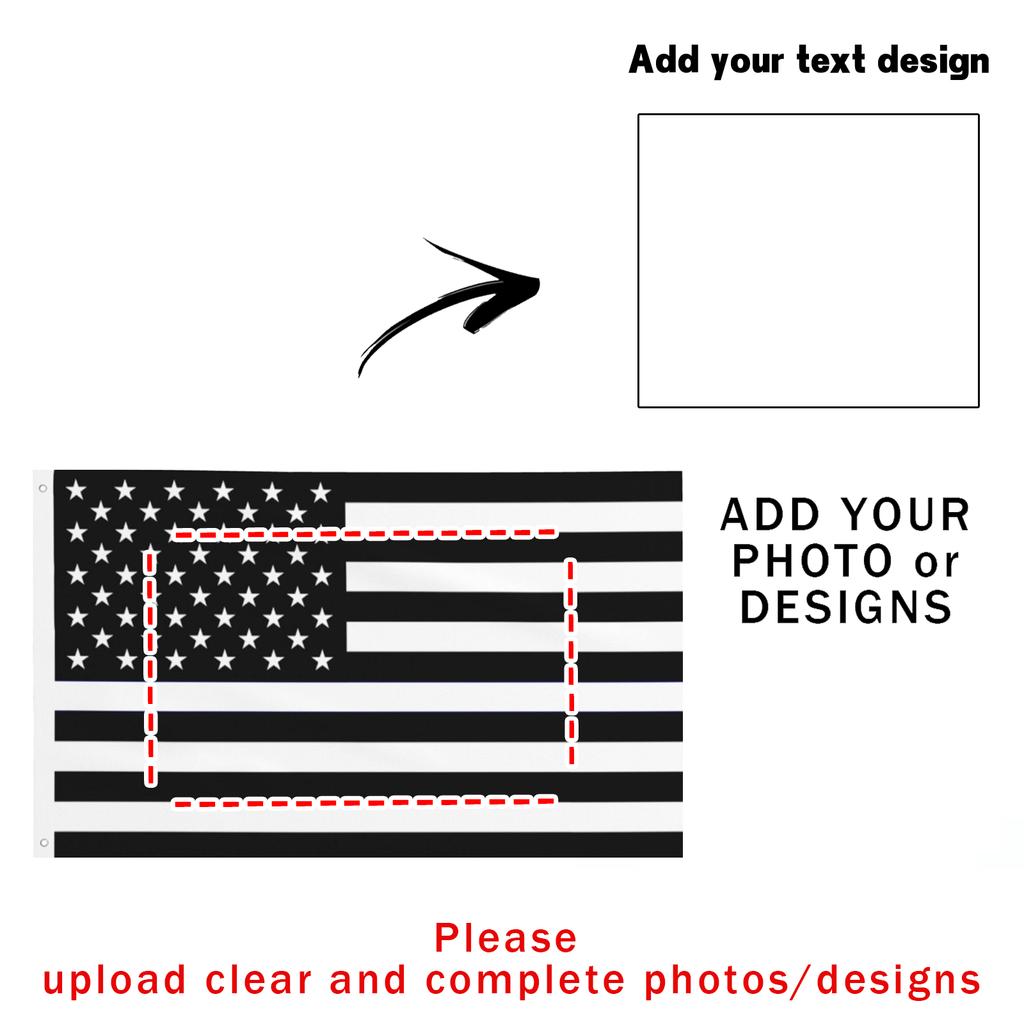 Personalized Flag Custom American Flag 2X3ft Design Your Image Fun Tapestry Poster For Dorm Living Room Bedroom Decoration