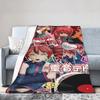 Pearto Poteto Anime Kasane Teto Virtual Singer Blanket Warm Soft Plush Bedding Throws For Home Decor Flannel Bedspread Bed Cover