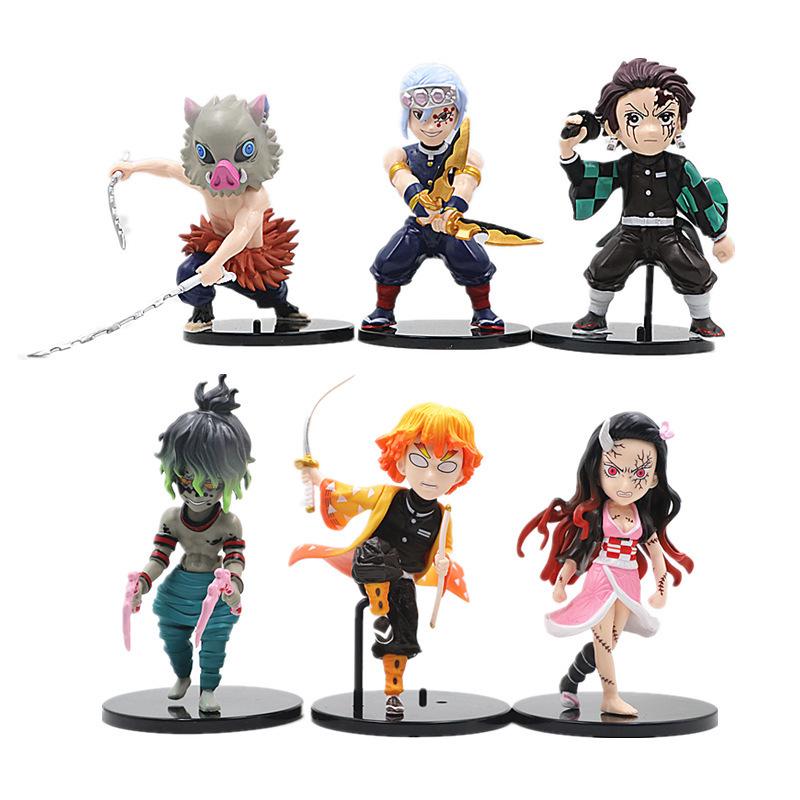Q-Version Demon Slayer Geburtsblumen Figuren: Tanjiro & Nezuko Anime-Modelle