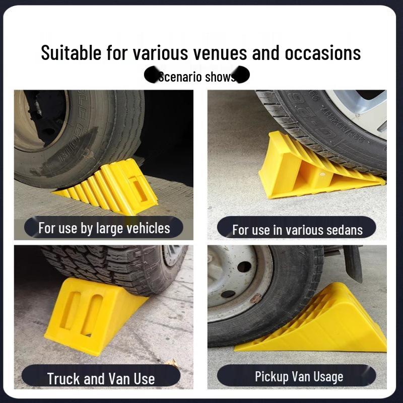 Wooden Wheel Chock Anti-Roll Ramp Pad for Parking