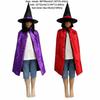 Red Purple Halloween Witches Cloak Photo Props Double Sided Color Cosplay Robes Performance Costume Witch Robes Performance