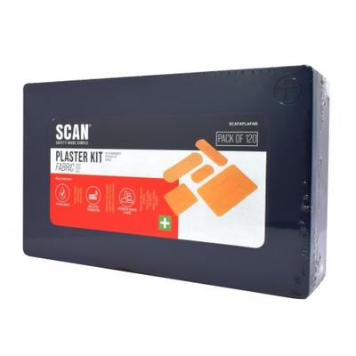 Scan Assorted Hypoallergenic Fabric Plasters 120