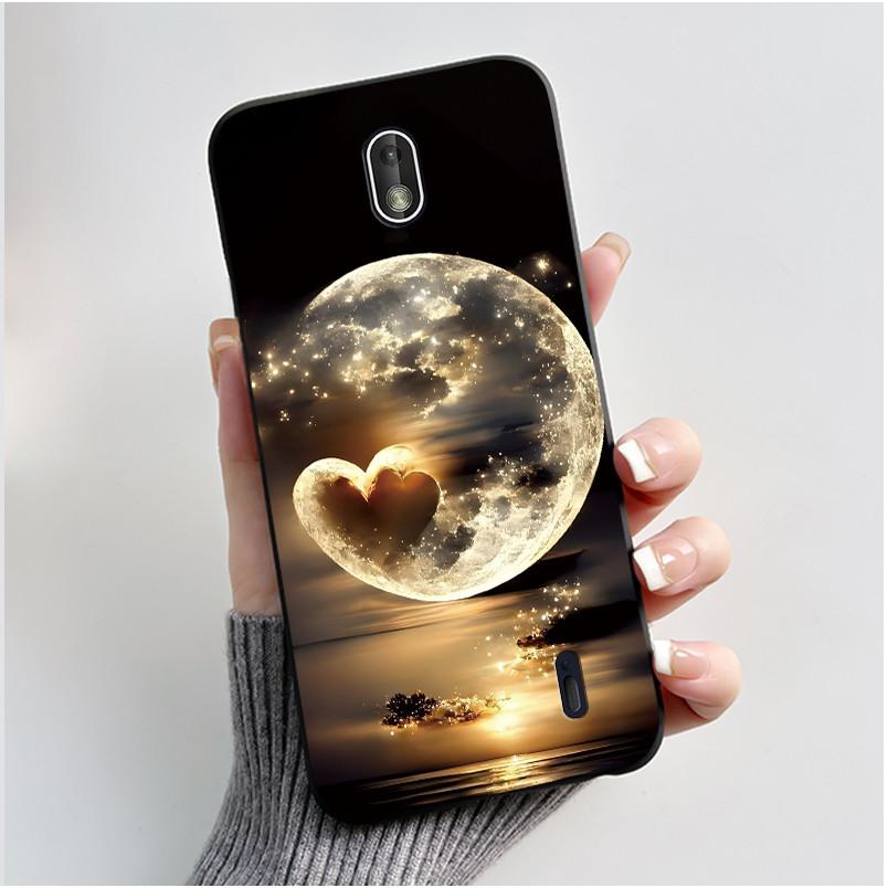 Matte Soft TPU Case For Nokia 1 Plus 2 2.1 2.2 Phone Case Luxury Cute Love Rabbit Funny Cat Black Silicone Ultra Thin Back Cover