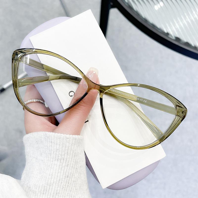 Fashion New Finished Myopia Glasses Vintage Cat Eye Blue Light Blocking Eyewear Men Women Luxury Minus Diopter Eyeglasses