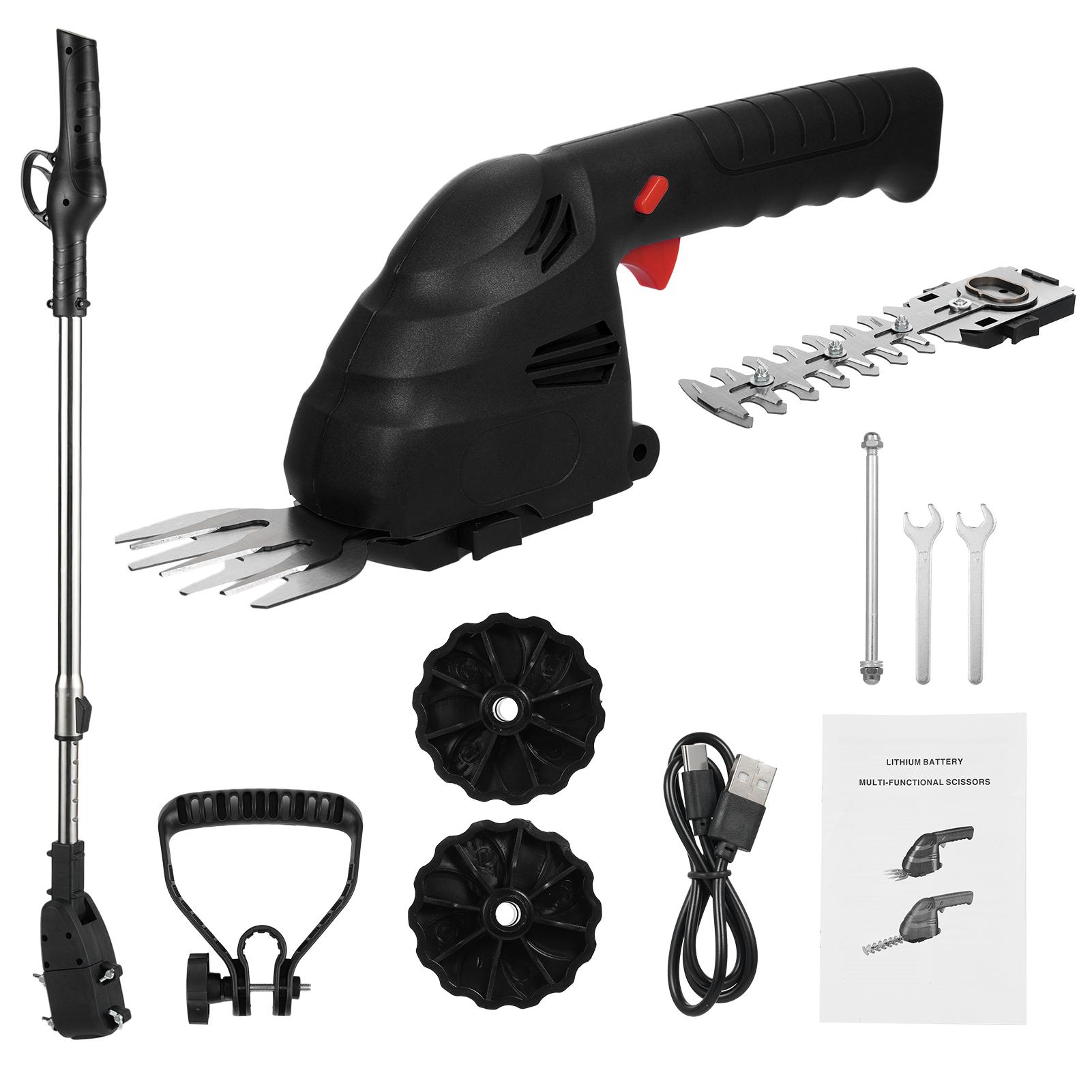 

Аккумуляторный литиевый кусторез Ручной кусторез двойного назначения Кусторез Электрический кусторез With Extension Rod чёрный