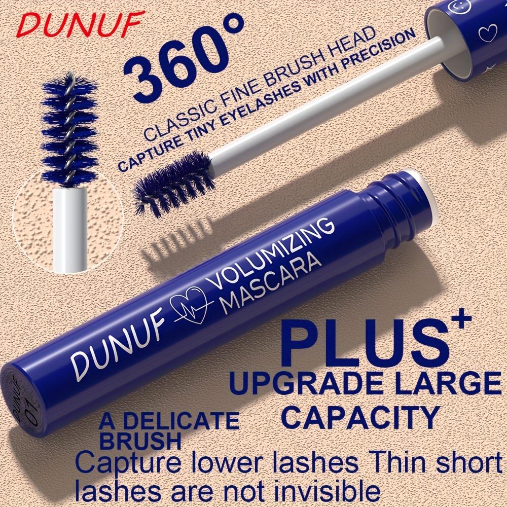 Dunuf Wasserdichte 8-Farben-Mascara - Natürlicher Schwung & Verlängerung, Sanft zu den Augen, Pflanzliches Squalan, Perfekt für alle Hauttypen
