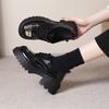 Hot Sale Shoes for Women Mary Janes Women's High Heels Fashion Lace Up Casual Boots Women New Round Toe Platform Heels
