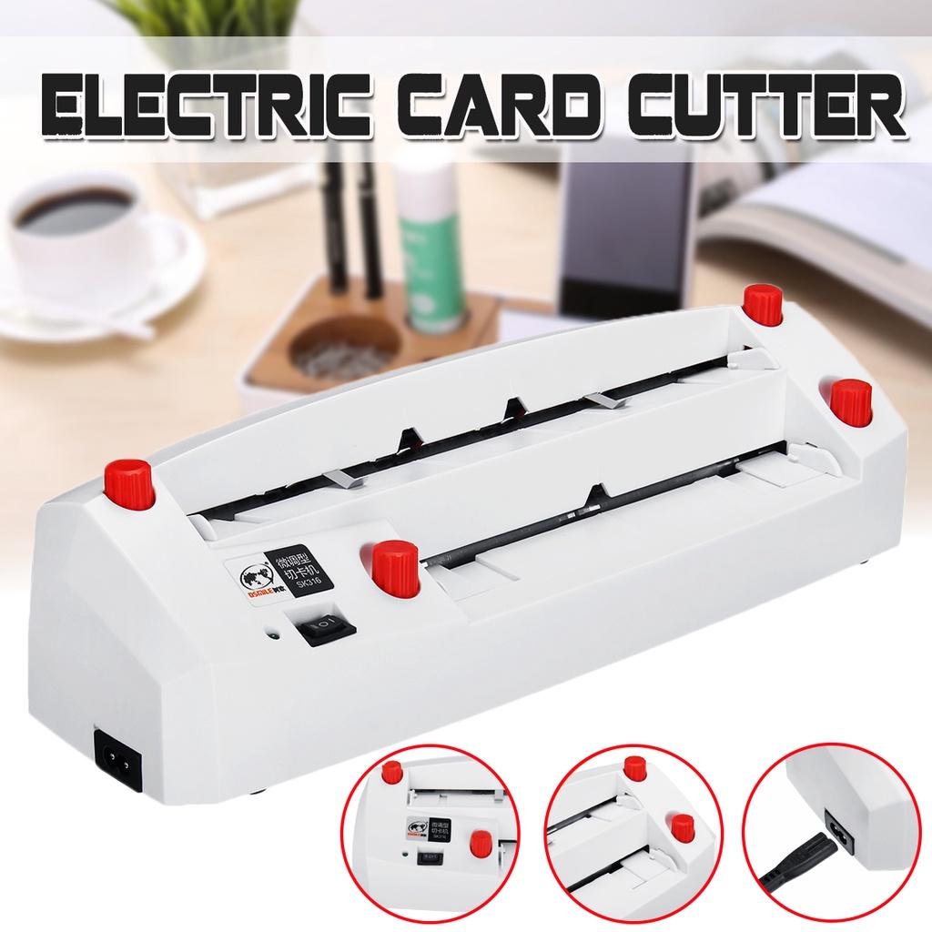 AC220V-240V Automatic Name Card Slitter SK316 Business Card Cutting Machine 20W Name Card Cutter New