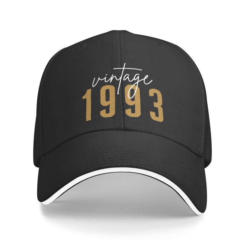 

Custom Vintage 1993 Baseball Cap for Unisex Women Breathable Dad Hat Streetwear