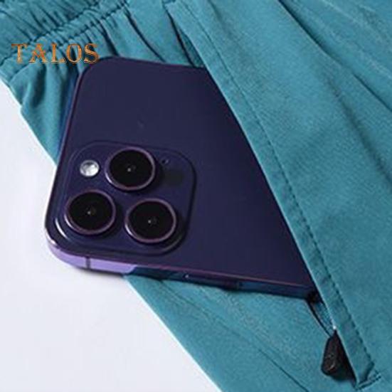 Pantaloni scurți pentru bărbați, talie elastică, șnur reglabil, pantaloni scurți casual cu buzunare, culoare solidă, uscare rapidă, pantaloni scurți sport