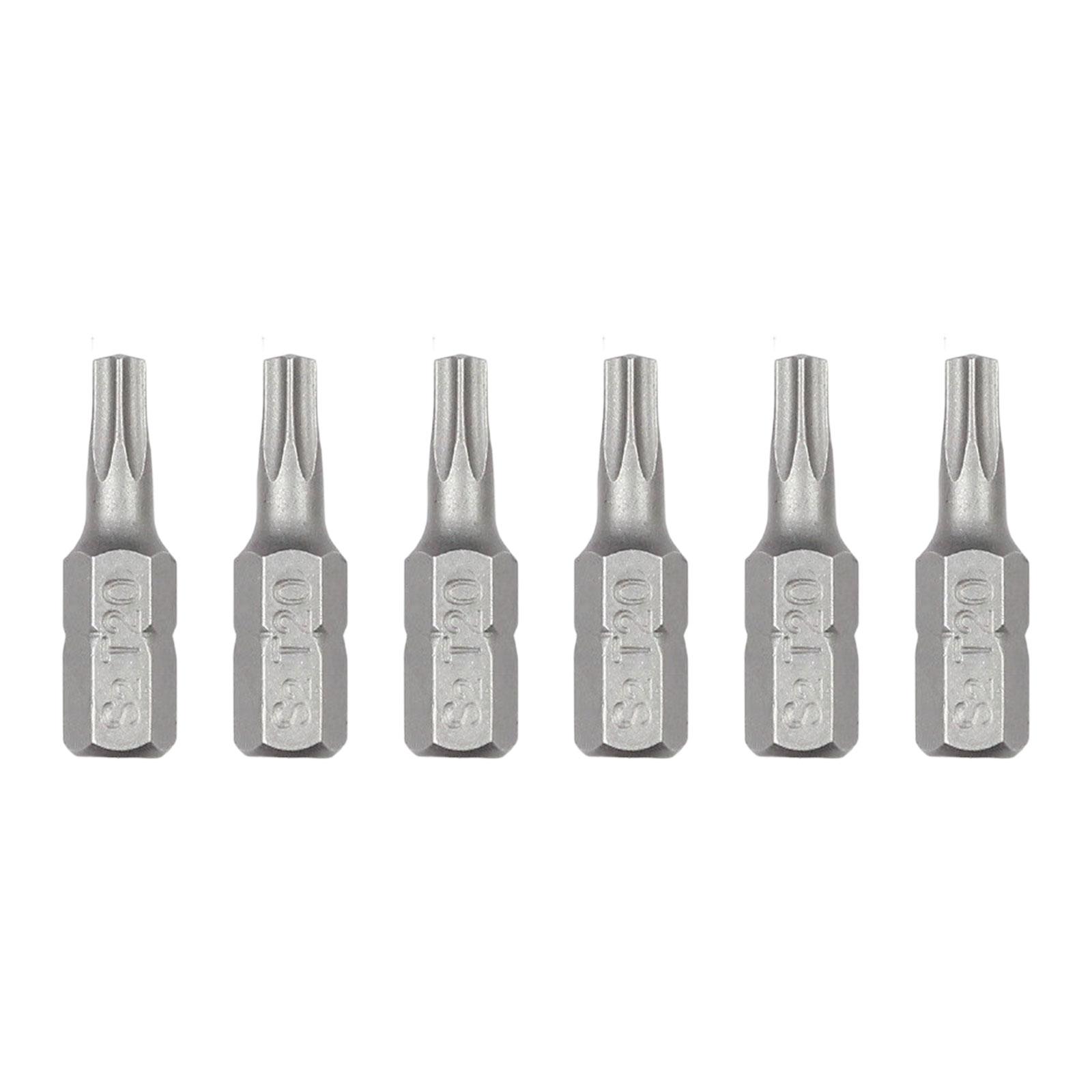 

6Pcs Industrial Hexagonal Security Bit Kit Steel Assorted Magnetic Screwdriver Bit Impact Bit Set