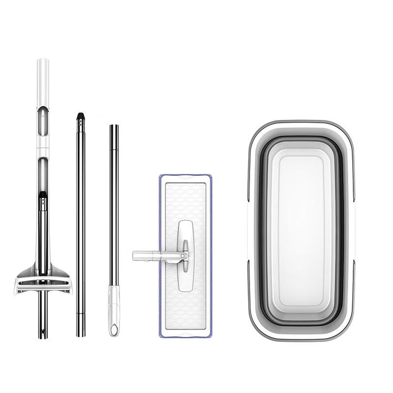 MDNG Hands-Free Flat Mop & Foldable Bucket Set