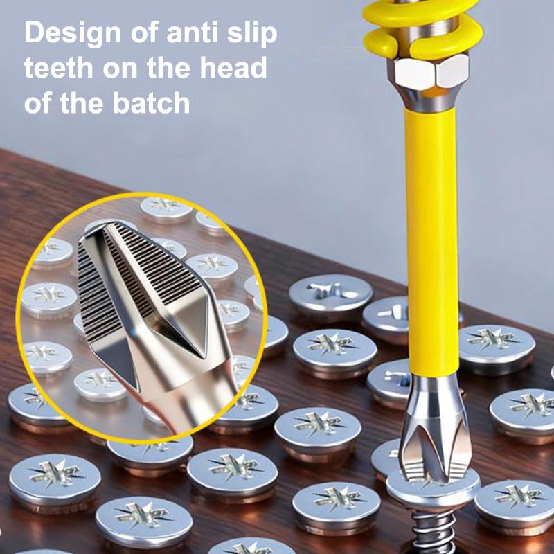 2Pcs 65/70/90/150Mm Anti-Slip Magnetic Phillips Bit With Spring Magnetic Screwdriver Bits Ph2 Driver Screw 1/4'' Hex Shank Drill