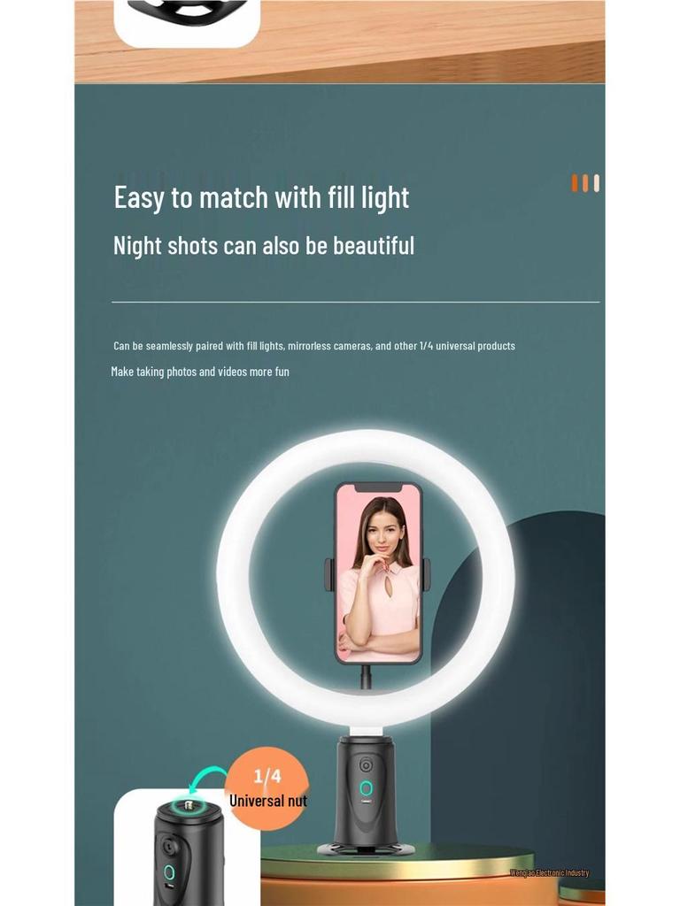 360° AI Auto-Follow Gimbal with Face Recognition