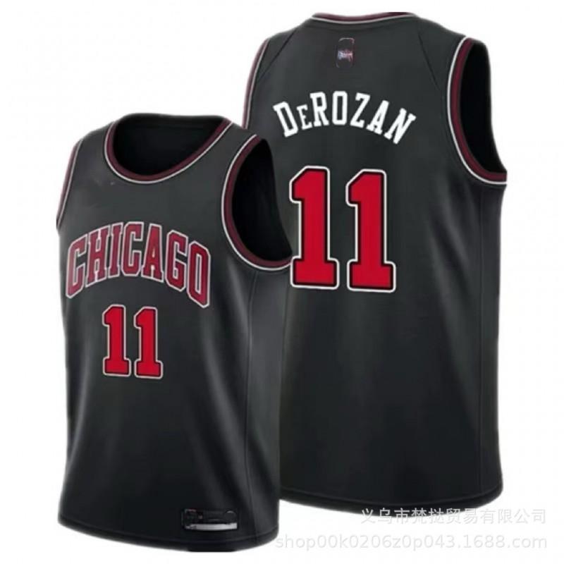 Chicago Bulls Basketball Jersey Men Women Short Sleeve V-Neck Cotton Breathable Athletic Wear Practice Game Fan