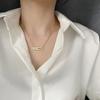 Luxurious Exquisite Diamond-set Bracelet Necklace Set For Fashionable Zircon For Women To Wear During Summer Travel