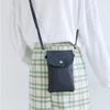 Solid Color Messenger Small Bag Women's Versatile New Mobile Phone Bag Simple Mini Bag Casual Change Bag Vertical