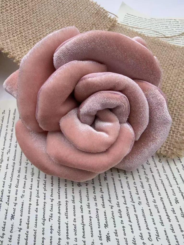Elegant 2025 Velvet Rose Ponytail Holder Hair Tie