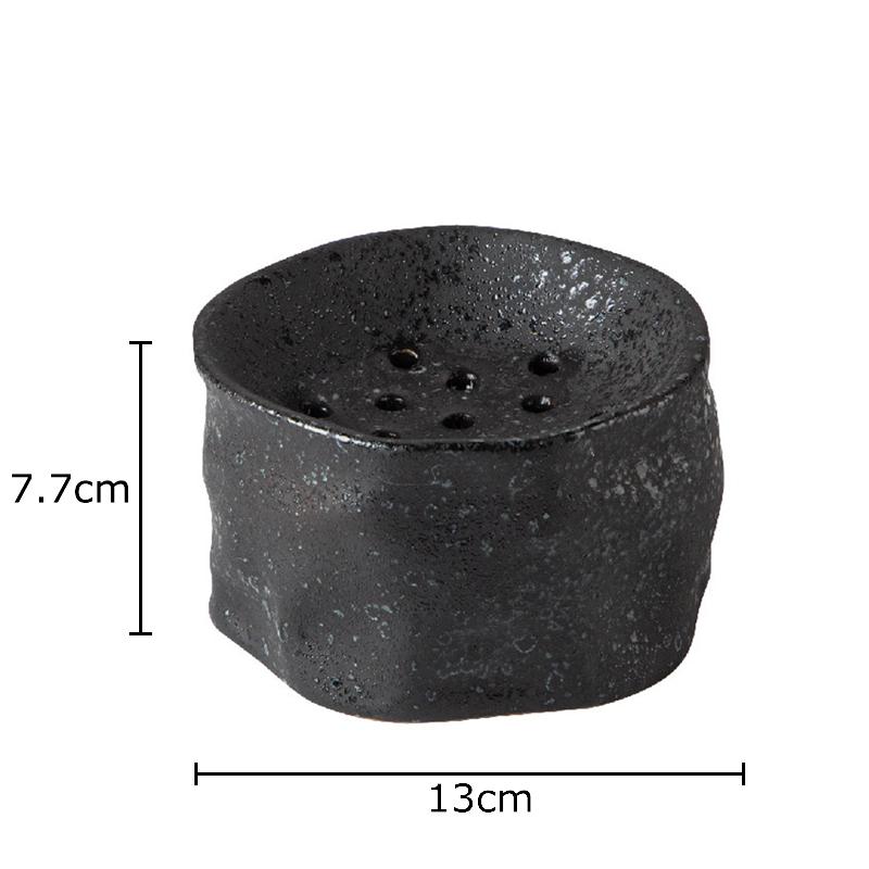 Japanese Wabi-sabi Style Ceramic Vase Flower Pot Desk Decoration Ornaments Flowers Arrangement Floral Vases Room Aesthetic Decor чёрный