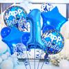 12 buc. Baloane Latex Albastre Albe Baloane Aniversare cu Balon Cifra 32 inch pentru Băiat 1 2 3 4 5 6 7 Ani Decorațiuni Aniversare