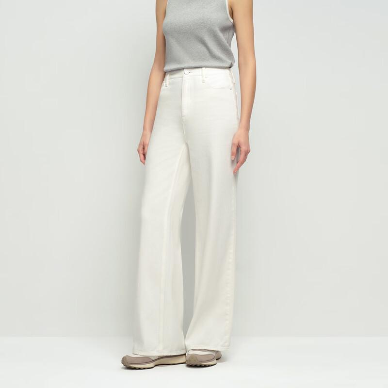 OVVOVV Women's Italian Cotton Wide-Leg Jeans