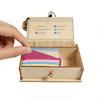 Multifunctional Wooden Storage Box Organiser For Notes Stationery And Home Decoration Inspirational Gift