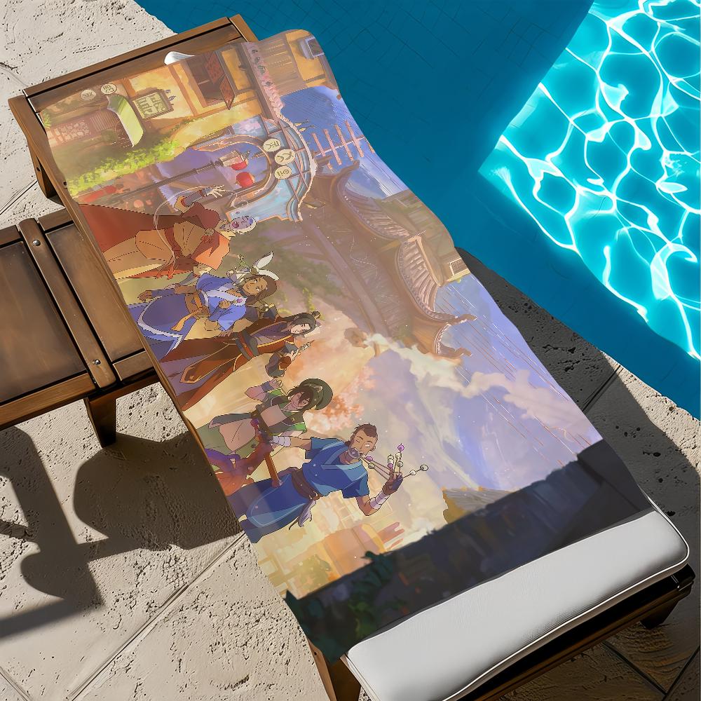 Towel Beach A-avatarS-ES Bath Quick-Drying Lightweight Portable Sauna Camping Swim Last Airbender Pool Aang Travel