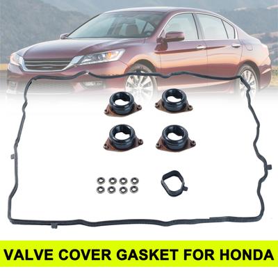 Acessórios para carro Tampa da válvula do motor preta Conjunto de juntas para Honda Accord K24 2DR 4DR EX EXL LX LX-S Modelos esportivos 2.4L 2013-2017 12030-5A2-A01 120305A2A01