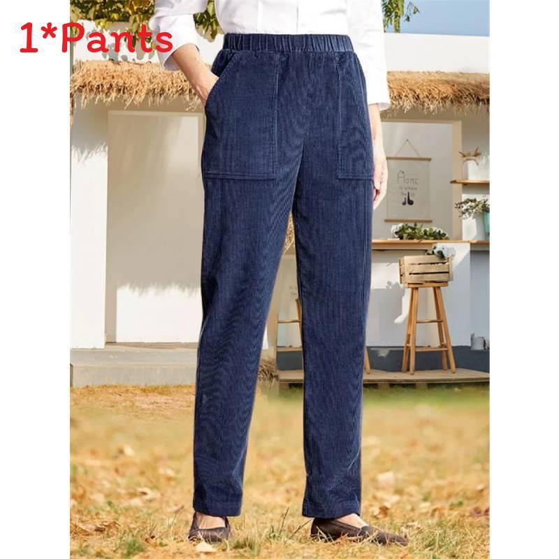 Cotton Corduroy Casual Pants For Women With Pockets And Trousers For Summer Comfort