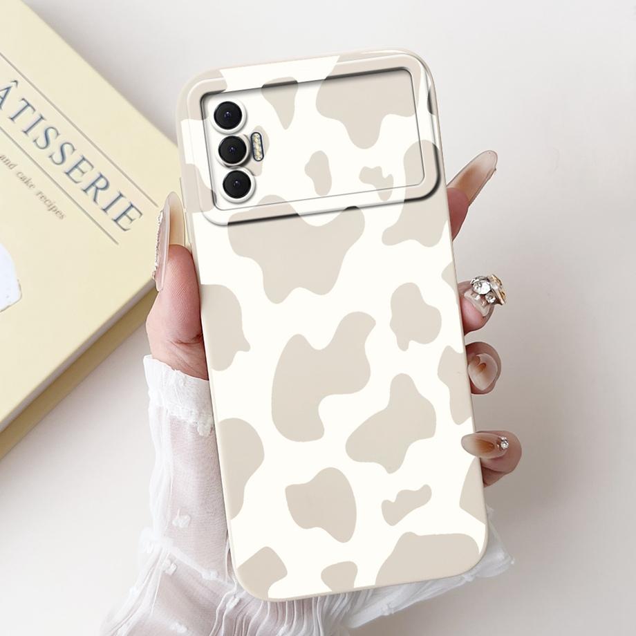 Für Tecno Spark 8P Spark8P 8 P KG7 Hülle Abdeckung Weiches Silikon TPU Blume Schmetterling Girly Mode Malerei Handyhülle Stoßstange Fundas