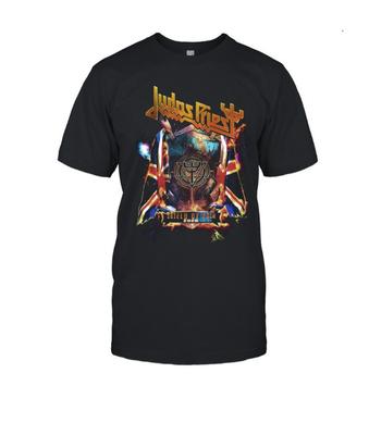 Judas Priest 2025 Londýnské představení Tričko – Štít Bólu Unisex Metalové Tričko