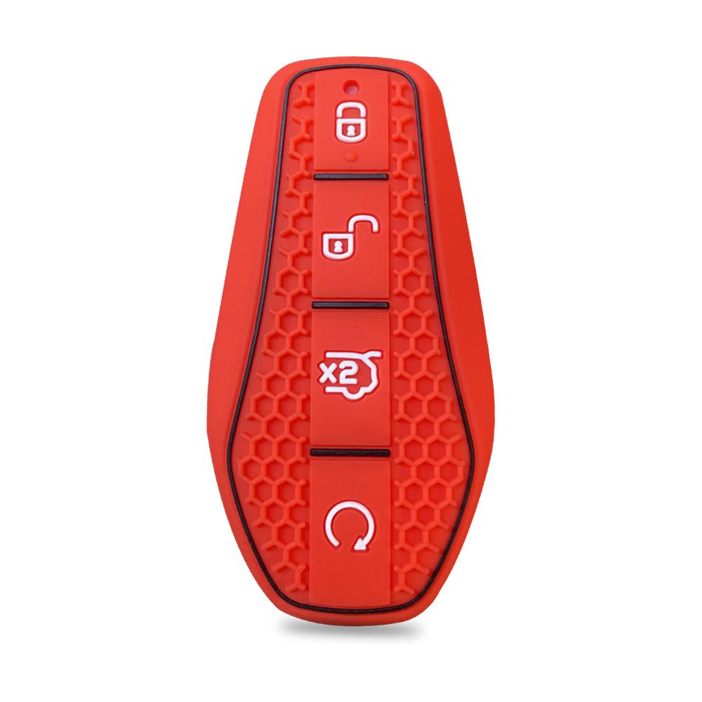 4 Buttons Silicone Car Key Cover Case Shell Keyring For Byd Song Pro Han Ev Max Tang Dm Qin Plus Yuan Dolphin E2