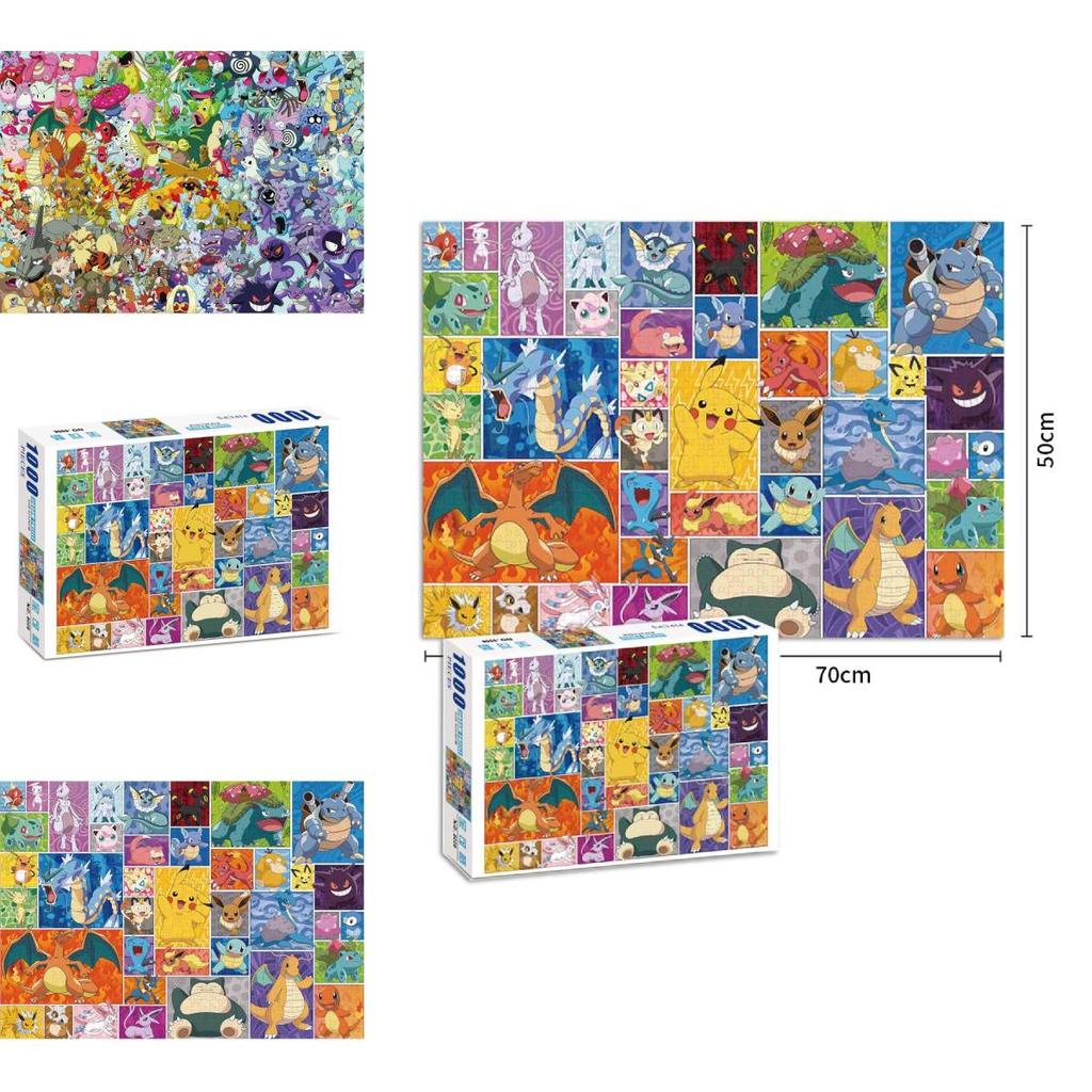 Quebra-Cabeça Exclusivo de Desenho Animado Apresentando Mil Peças de Personagens de One Piece Para Crianças e Adultos Entusiastas Desfrutarem Juntos