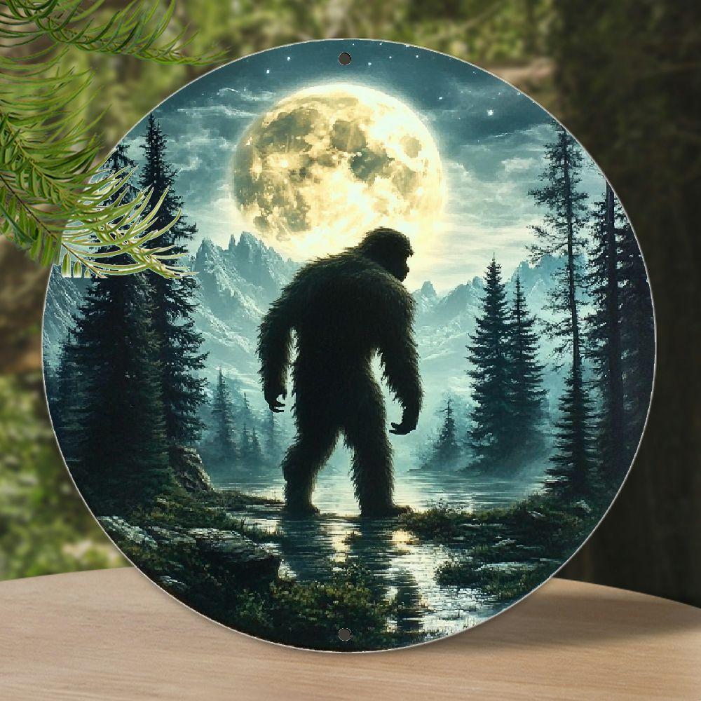 D Flat Christmas Pug Tree Round Tin Sign Festive Dog Metal Wall Art for Holiday Decor Pug Lover Gift and Christmas Home Accen