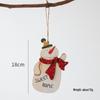 NUCHI Luminous Wooden Christmas Tree Ornaments - Small House Pendant Decorations