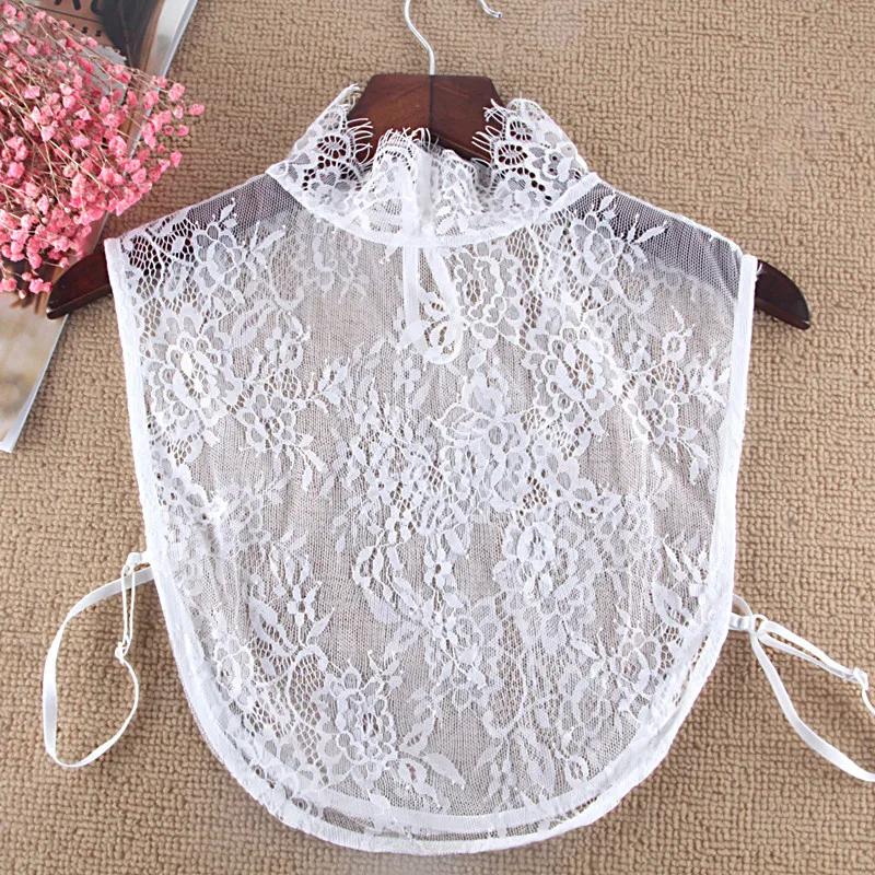 Perfect Match Embroidery False Collars For Women Cotton Adjustable Detachable Shirt Fake Collars Blouse Top Half Shirt Decoration