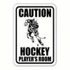Vintage Metal Hockey Man Cave Sign Wall Decor for Home Bar Gym Club Room