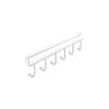 Iron Cabinet Storage Rack with 6 Multifunctional Nail-Free Hooks