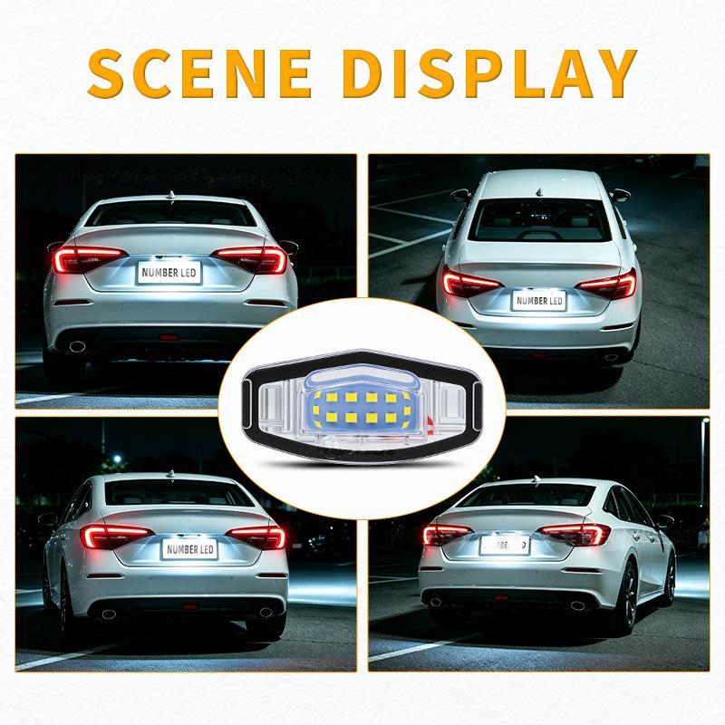 For Accord Civic 7 8 9 City Mr-V Mrv Mileage Lenend Acura Ilx Tsx Rl Tl Mdx 1/2Pcs Number License Plate Led Light