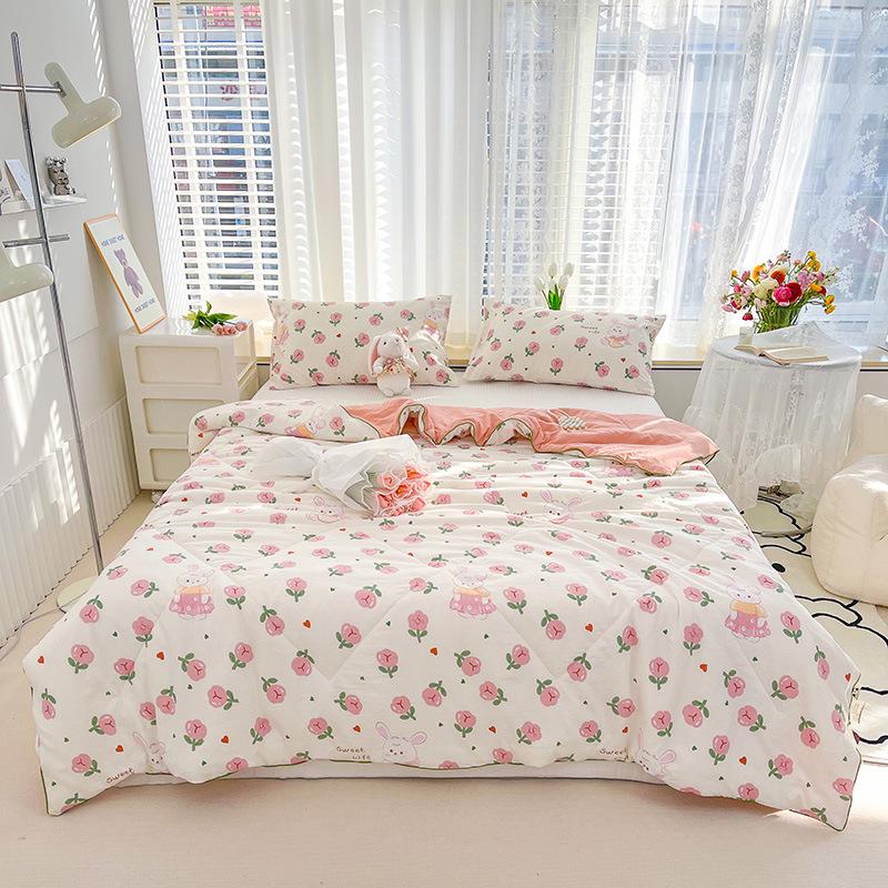 Class A Maternal & Infant Double Layer Summer Gauze Quilt - Cool, Gift Boxed, Air Conditioning Blanket, Dormitory Thin Blanket, 8