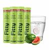 Fitty Appelazijn Fizz 600mg Watermeloen Smaak Met Vitamine B6 Nul Suiker 4x15 Tabletten