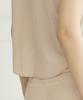 Debiweeo Mellow Waffle Crop Top Devi-T0157-Beige