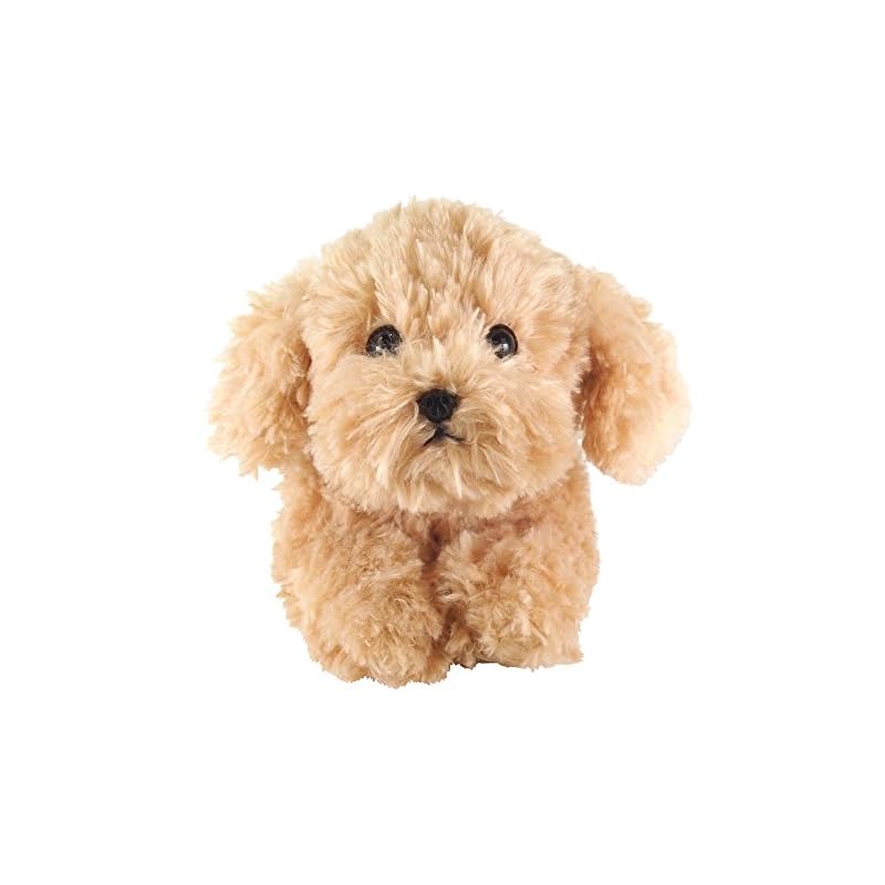 Beige Lap Puppy Toy Poodle Plush Toy, Small, P-3042